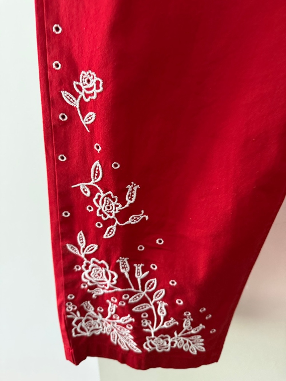 Talbots Bright Red Stretch Pants - Picture 3 of 3